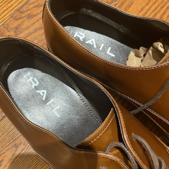 THE RAIL 'Stark' Cap Toe Derby, Brown Leather, Mens Size 8 - 8.5 US / 42 - Picture 5 of 7